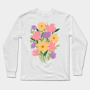 Colorful flowers Long Sleeve T-Shirt